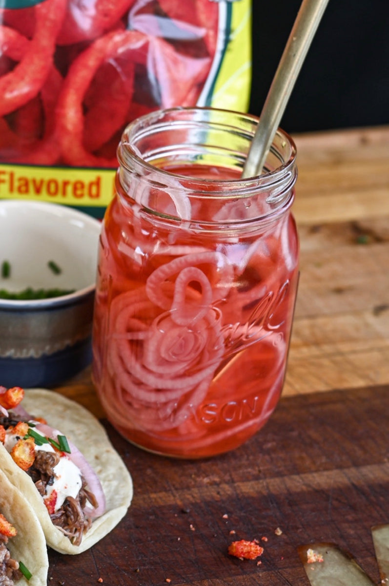 Pickled Red Onions - Maria's Munchies