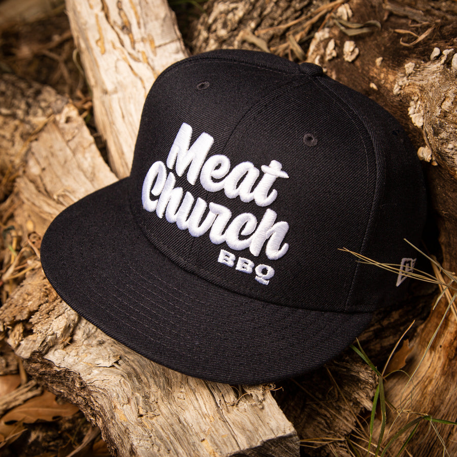 Meat Church New Era Fitted Hat - Navy