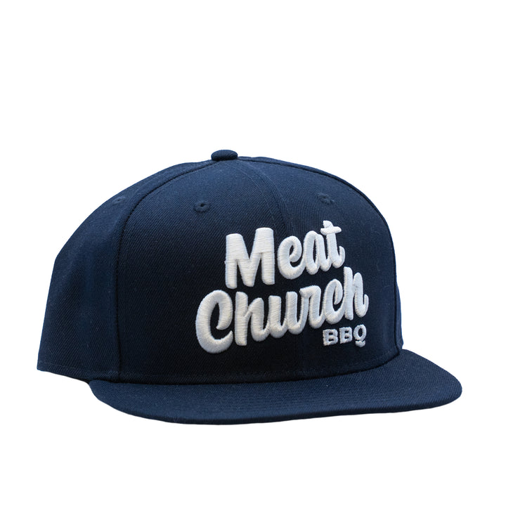 Meat Church New Era Fitted Hat - Navy