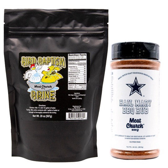 Turkey Combo - Brine + Hail Mary Dallas Cowboys x Meat Church BBQ Rub