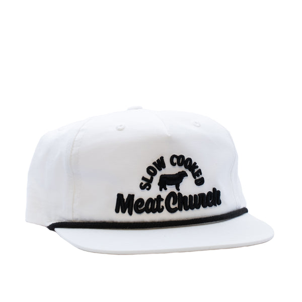 Slow Cooked Rope Hat - White/Black